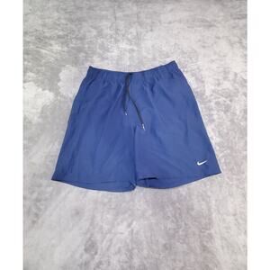 Nike Sz L Men's Swim Trunks Lined Bathing Suit Board Shorts Blue Summer C19-3